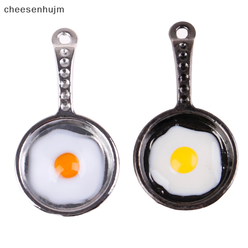 Chảo Chiên Trứng mini Bằng Kim Loại Tỉ Lệ 1 / 12 Trang Trí Nhà Búp Bê vn