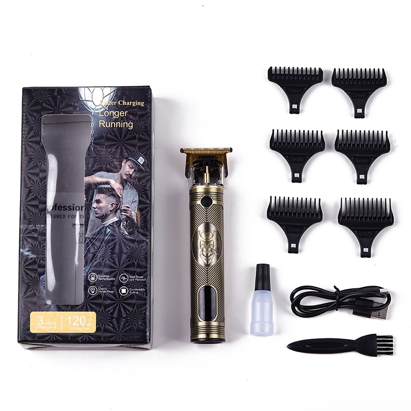 Mới Bộ Máy cạo râu Cắt Tóc Chuyên Nghiệp Có Râu Sạc usb Cho Nam