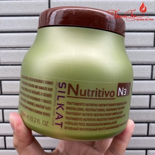 Hấp dầu ủ tóc phục hồi Bes Hergen N3 Silkat Nutritivo 1000ml