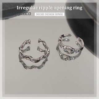 🌠By🌠Nhẫn Hở Hình Đá Mặt Trăng Thời Trang