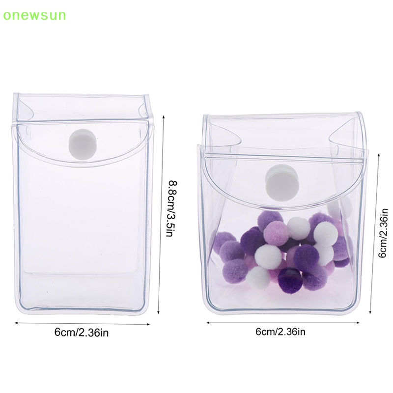 1 Bộ Túi Đựng Tiền Xu / Chìa Khóa / Tai Nghe / Túi Đựng Hình Búp Bê anime mini Trong Suốt Mới