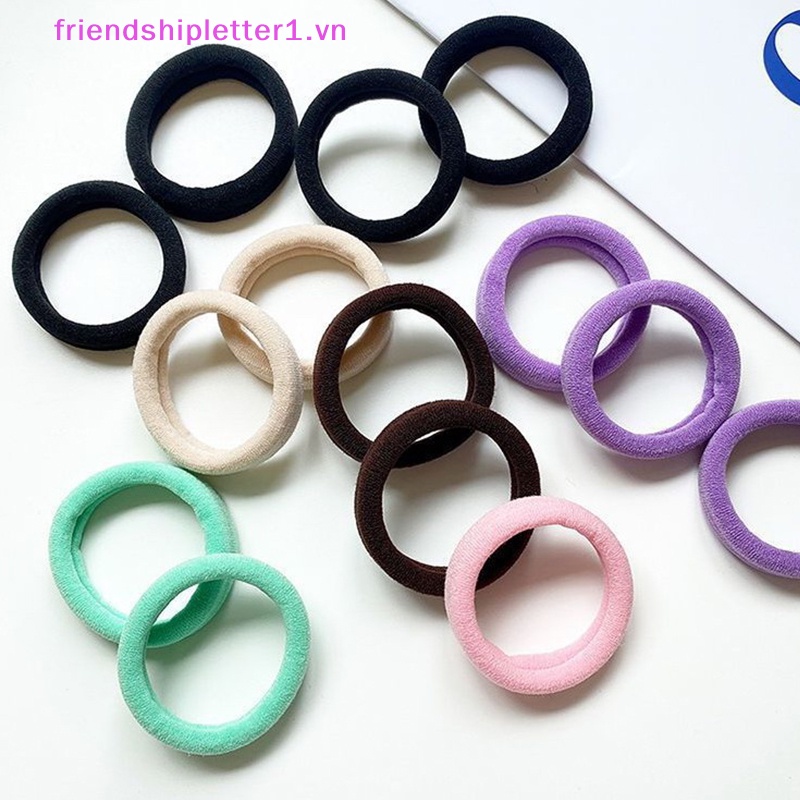 Hộp 20 Dây Buộc Tóc Màu Trơn Đơn Giản