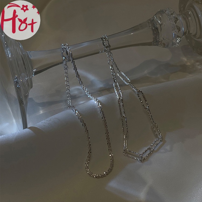 Jr Set 1 / 2 Vòng Tay Bạc Lấp Lánh Thời Trang Cho Nữ vn