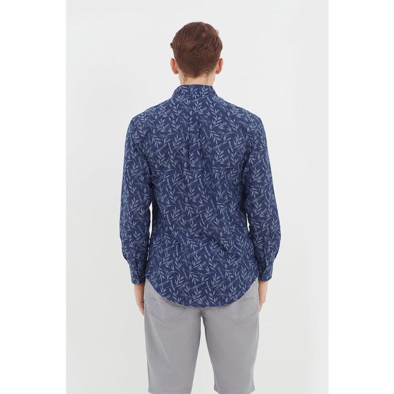 Áo sơ mi nam tay dài in họa tiết , thời thượng, lịch lãm, chỉn chu John Henry - WS21SS75P-LC