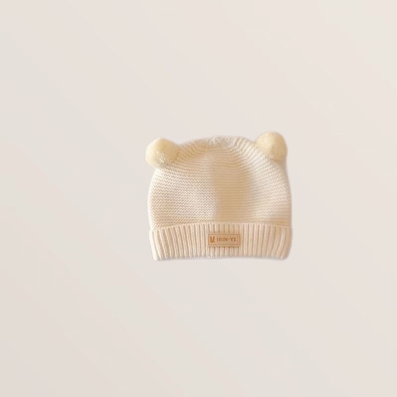 Mũ Len beanie Màu Trơn Dễ Thương Cho Bé 2-15 Tháng Tuổi