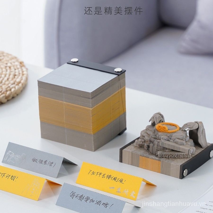 Lịch Giấy Ghi Chú 3d Hình Lông Vũ Xinh Xắn note