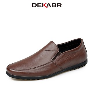 Dekabré giày lười da mềm chất lượng cao size 37-45 thời trang thu đông cho nam