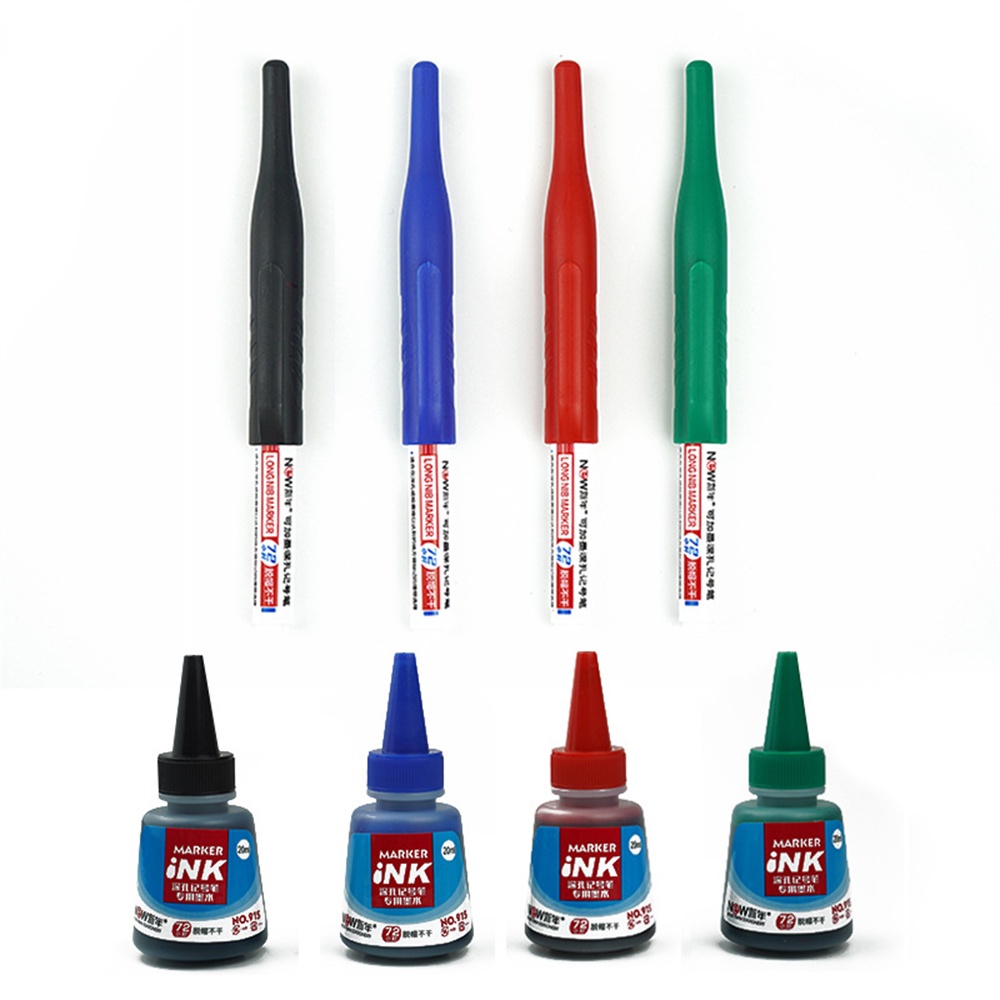 Bút Đánh Dấu Lỗ Dài 20mm Đa Năng Bằng Nhựa Bền Bỉ Màu Xanh Lá / Nâu / Xanh Lá