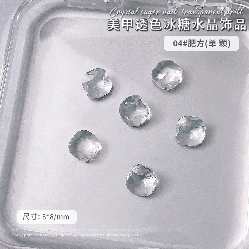 Trong Suốt Phụ Kiện Đá Trang Trí Móng Tay / Móng Tay Hình Trái Tim / Bướm / Giọt Nước Phân Bón
