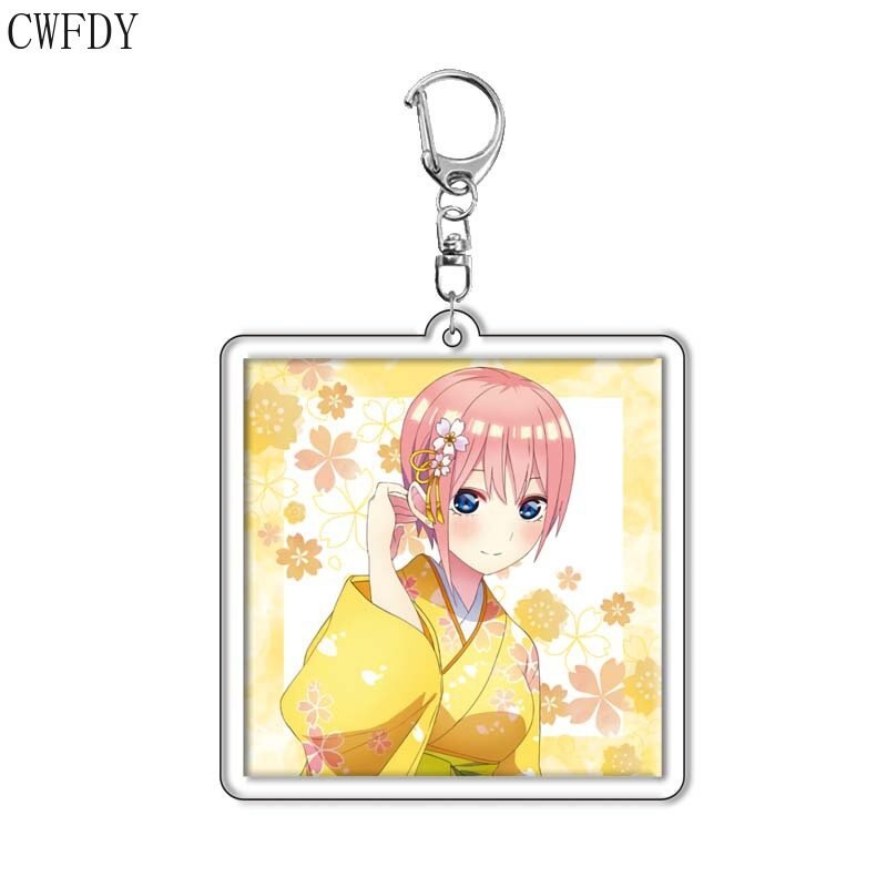 Móc khóa The Quintessential Quintuplets Nhân vật Nakano Ichika Nino Miku Yotsuba Itsuki Sisters Acrylic phụ kiện cute