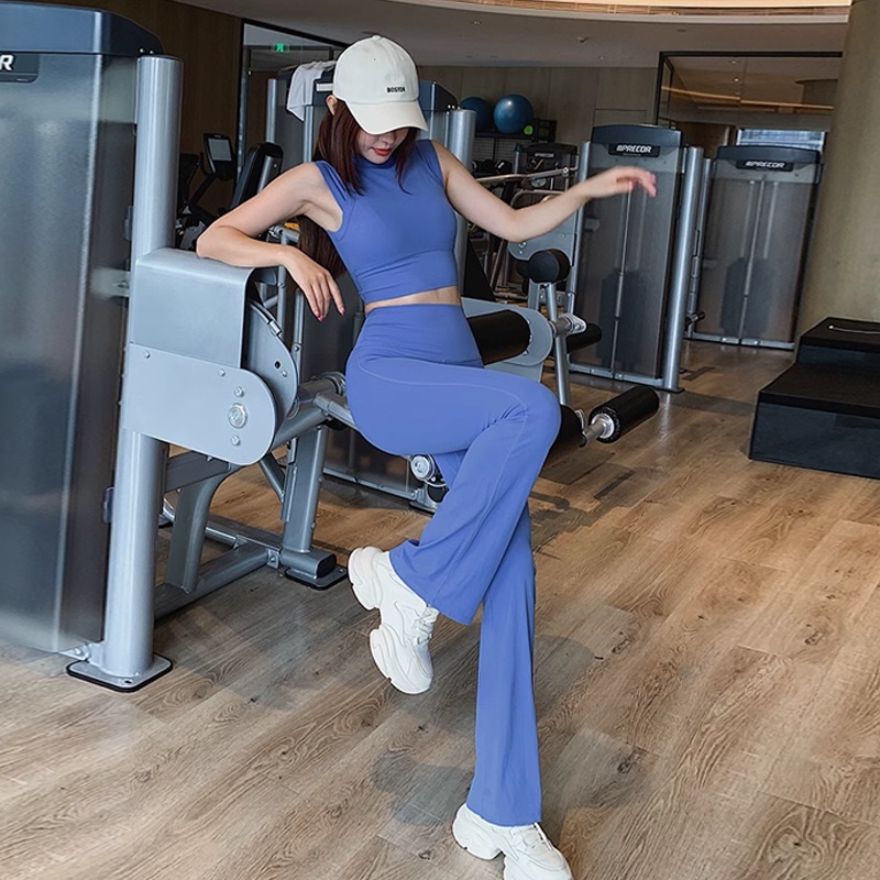 Set Đồ Thể Thao  Áo Ngực Thể Thao Không Tay Loe Tập yoga