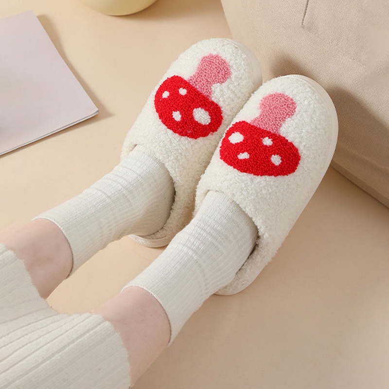 Dép Bông Đi Trong Nhà Và Ngoài Trời Cách Nhiệt Bằng Vải Nhung Kẻ Dành Cho Cặp Đôi