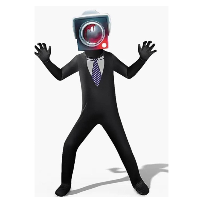 Skibidi Toilet Cosplay Costume Game Speaker Man Tv Man Camco