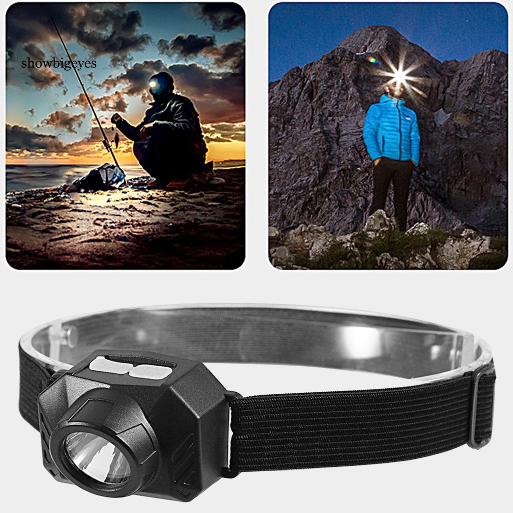 Sges Đèn led Đội Đầu Đa Năng Độ Sáng Cao Chống Thấm Nước ipx4 mini Kèm Sạc usb Tiện Dụng Cho Câu Cá / Ban Đêm