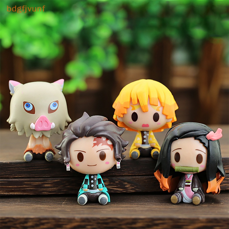 Set 4 Mô Hình Nhân Vật Phim demon slayer