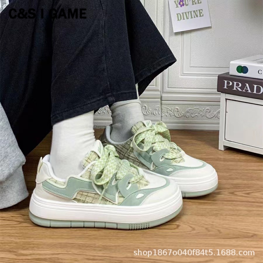 C＆S  Giày thể thao giày nữ giày bánh mì nữ đế cao 2023 Siêu Mềm Xinh Xắn FBX2390QIQ 37Z230912