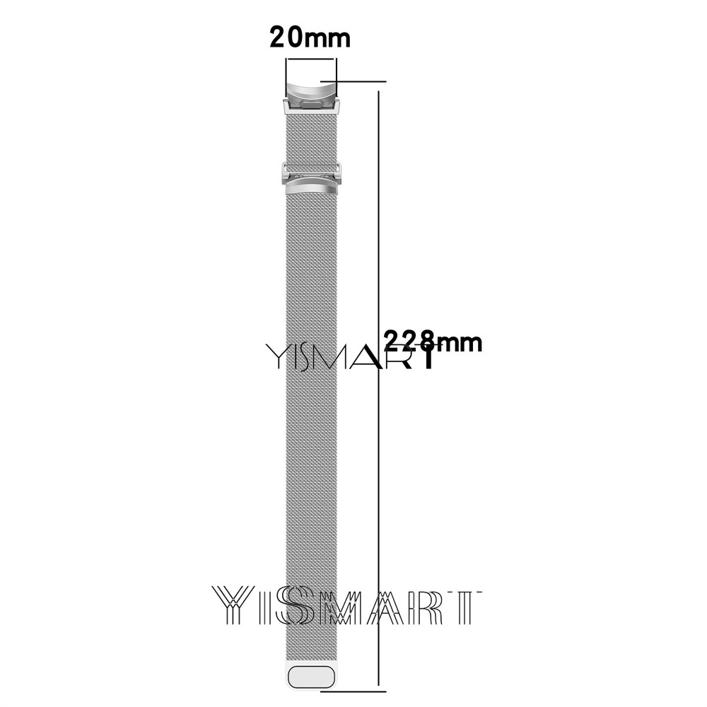 Dây Đeo Inox Phong Cách milanese Cho Đồng Hồ Thông Minh samsung galaxy watch 6 6 5 4 3 41mm