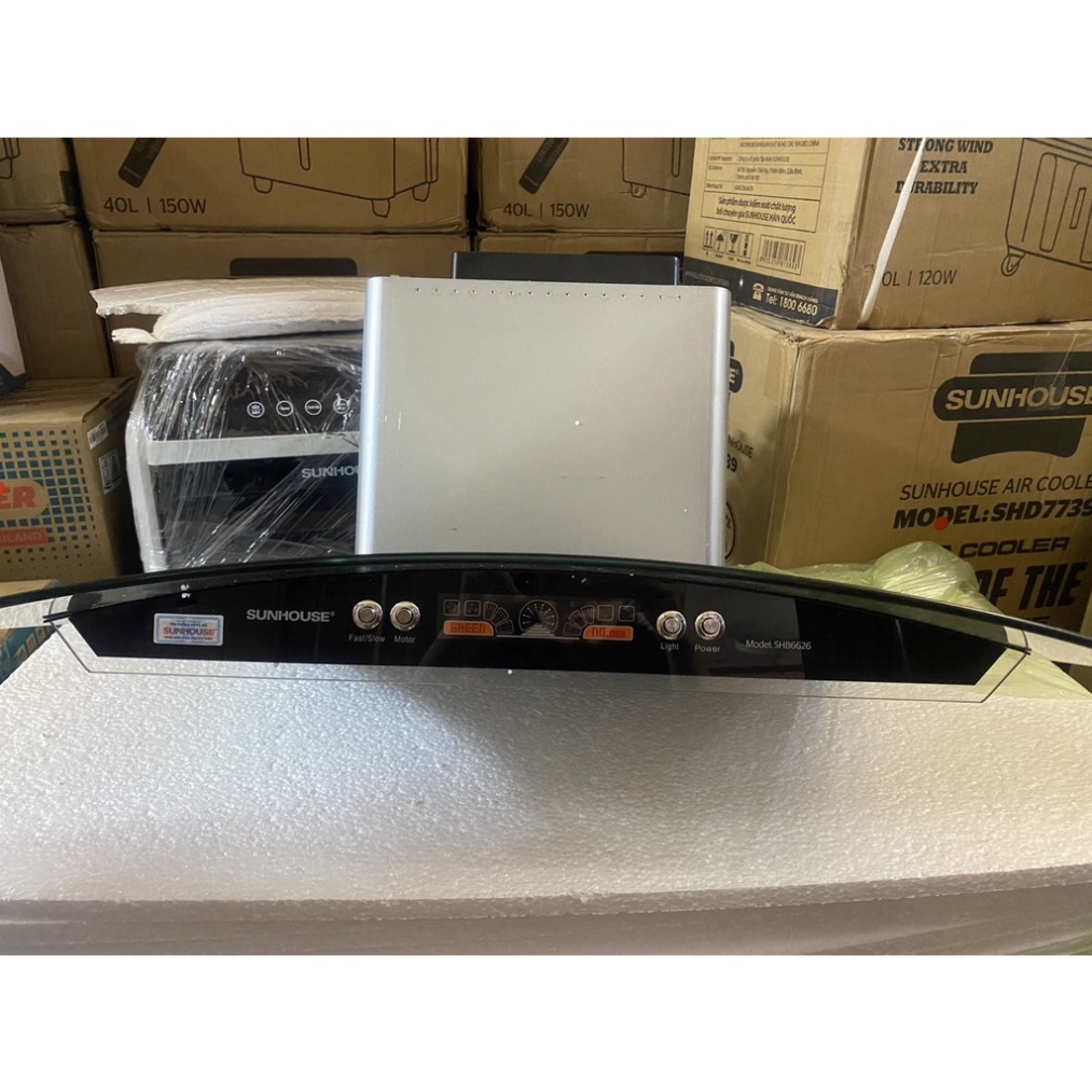 Máy Hút Mùi Kính Cong Sunhouse SHB6626 / Hút mùi âm tủ SHB6288MT - Hàng trưng bày  - Mới 100%