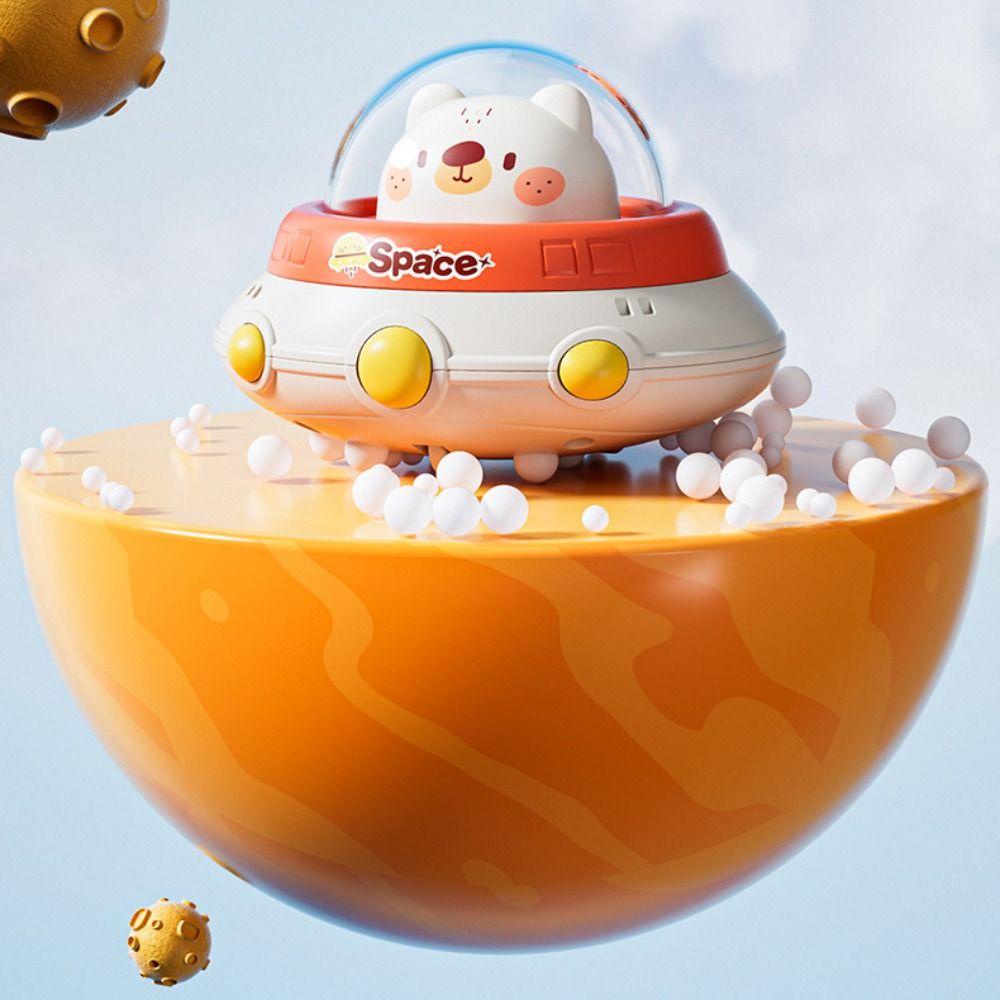 Đồ Chơi Tàu Không Gian Nhấn Bằng Nhựa Vui Nhộn Cho Bé