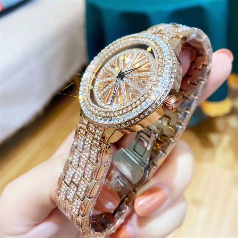 Đồng hồ xoay, Đồng hồ nữ kim cương, Đồng hồ sinh viên, ins