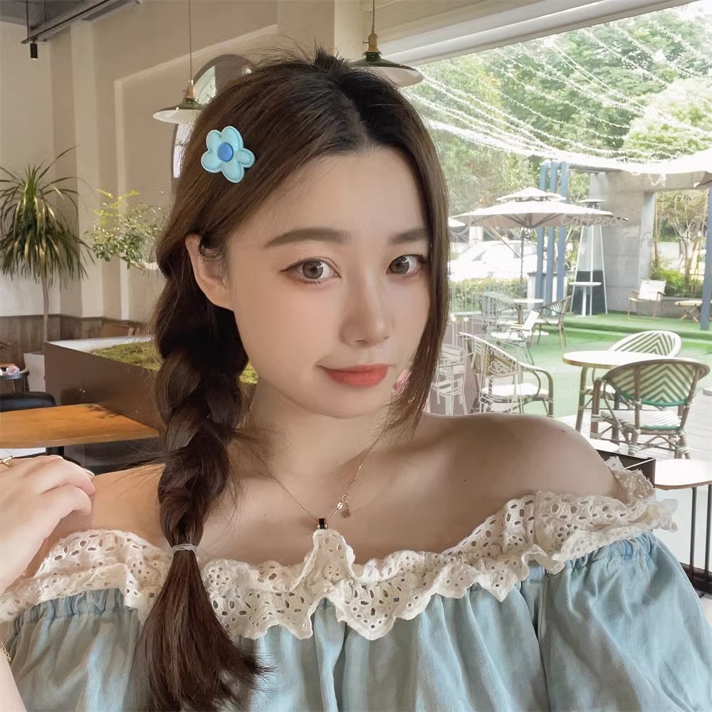 Kẹp Tóc Hình Hoa Thời Trang Hàn Quốc y2k