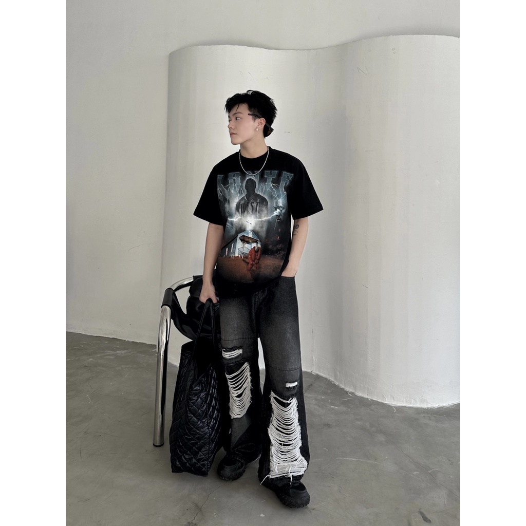 Áo thun Continuous - CTNS - KANYE WEST/ Black