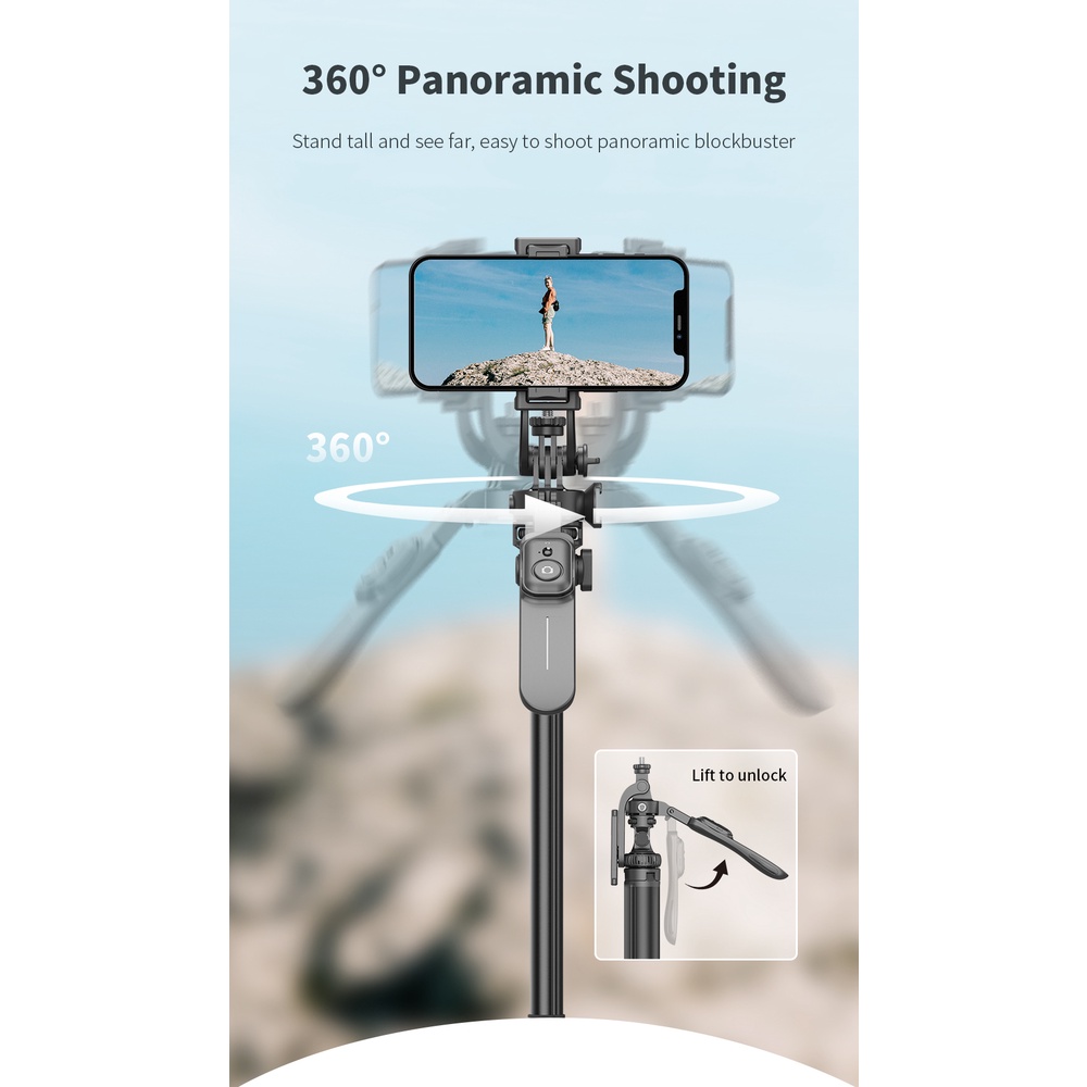 Tripod Đa Năng CYKE C05 Chất Liệu Hợp Kim Siêu Dài 2m Được Dành Cho Điện Thoại / Máy Ảnh gopro