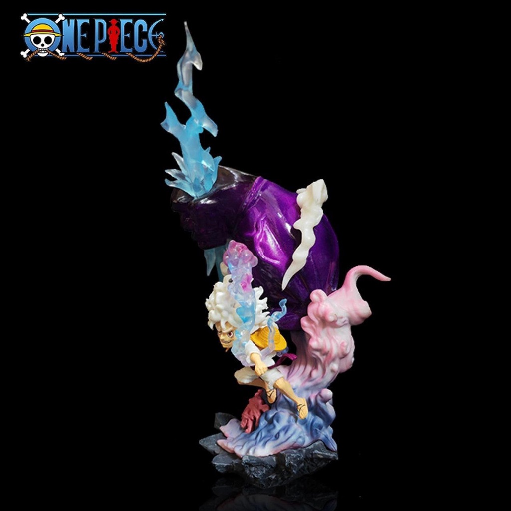 Mô hình Luffy Gear 5 Nika tay đấm siêu to khổng lồ cao 21cm - Nobox- Mô hình One Piece