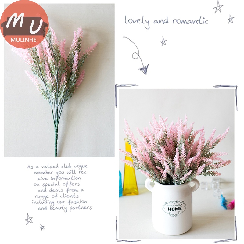 1 Bình Hoa Oải Hương Nhân Tạo Lãng Mạn Dùng Để Trang Trí Tiệc Cưới vn