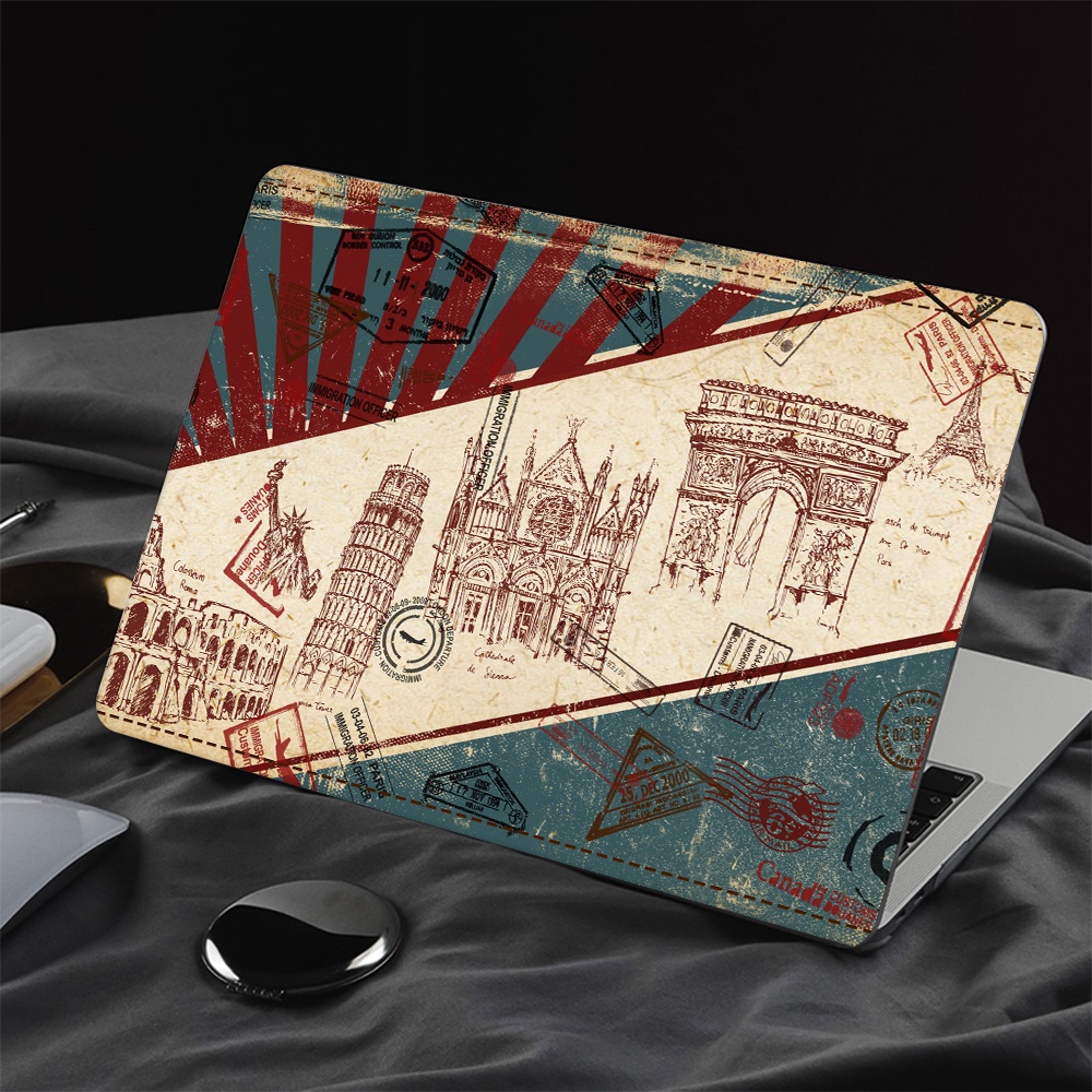 Hard Plastic Case Compatible For Macbook Case Air Pro 13 14 15 16 M2 A2681 A2779 A2780 2023 Retina M1 A2337 A2179 2020 Air Pro 13.3 Inch Case With Keyboard Cover Dust Plugs C6SP