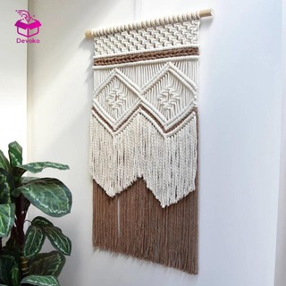 Devoko Thảm macrame Treo Tường Trang Trí Phong Cách boho