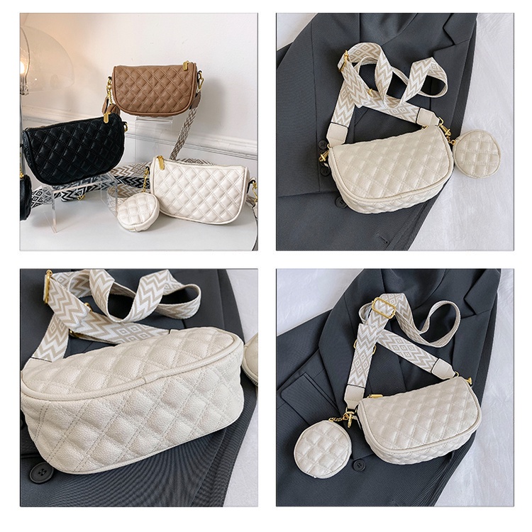 Túi Xách Đeo Vai Đính Kim Cương Giả Kiểu Dáng Đơn Giản Thời Trang Dành Cho Nữ