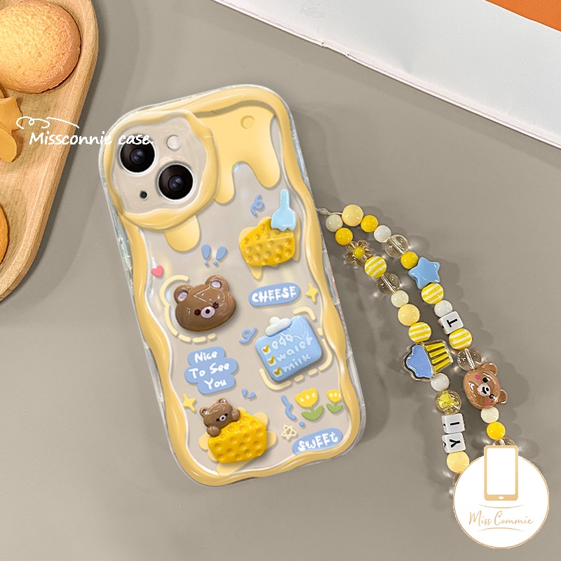 Hoạt Hình Ốp Điện Thoại Mềm Hình Gấu Bông Phô Mai 3d iphone 11 15 12 13 14 pro max xr x 7plus xs max 7 6 6s 8 15 plus se