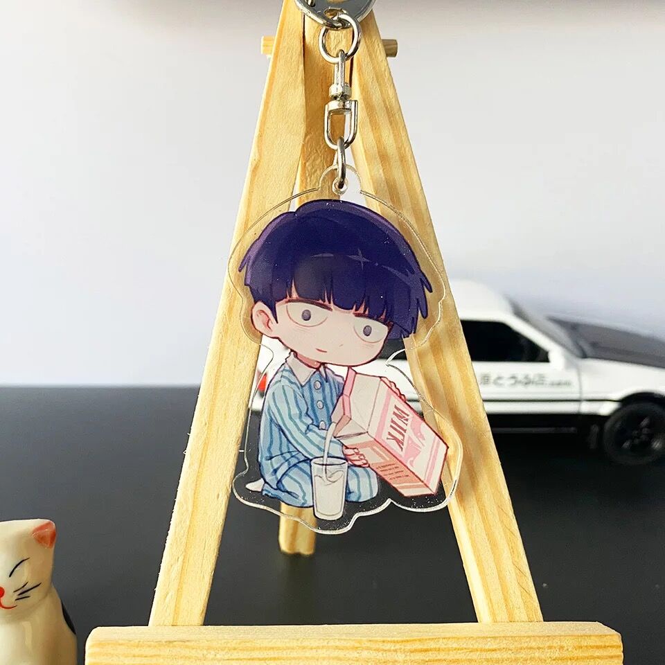 Móc khoá Mobu Saiko Hyaku Mob Psycho 100 Acrylic Keychain Shigeo Kageyama Phụ Kiện Trang Trí Balo Túi xách