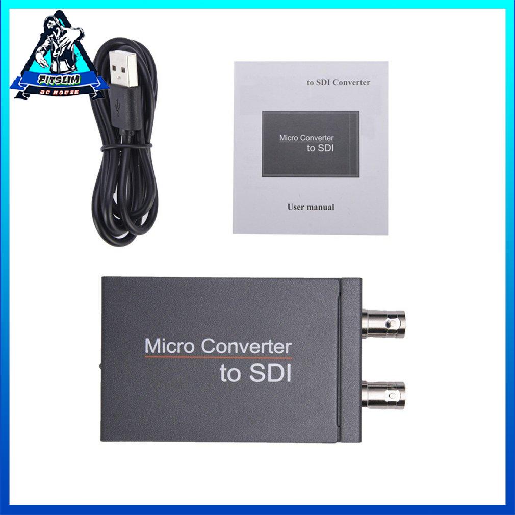 Micro Hdmi-Compatiable To Sdi Converter With Power 1080P Video Audio Splitter