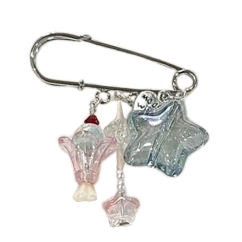 Ghim Cài Áo Hình Ngôi Sao Bằng Nhựa resin Dễ Thương