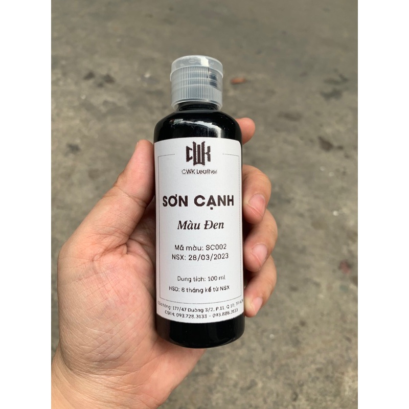 Sơn cạnh đồ da - sơn viền cạnh cho túi da, sơn viền dây đồng hồ, ví da và giày da