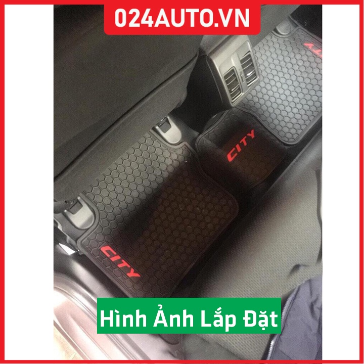 Thảm lót sàn cao su cho xe City 2015-2023 hàng chuẩn theo xe chịu lực tốt