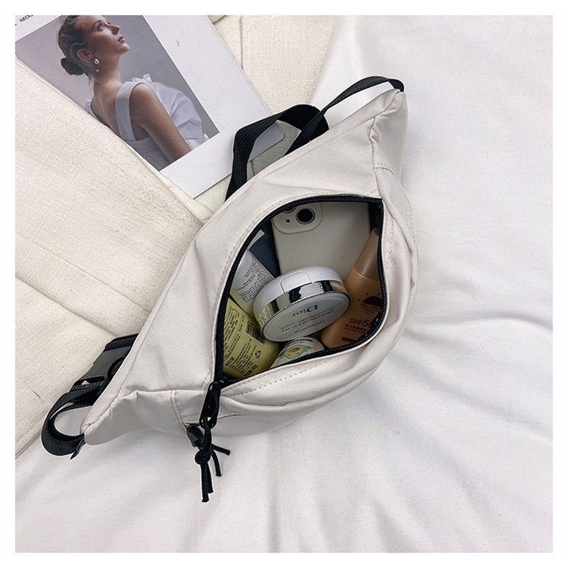 Nike Túi Đeo Chéo canvas Khóa Kéo Siêu Nhẹ Chống Trộm Thời Trang Cho Nữ