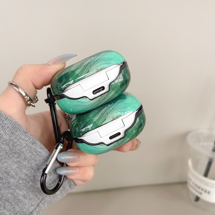 Vỏ Bảo Vệ Hộp Sạc Tai Nghe samsung galaxy buds2 pro / buds live / buds pro 2pro Bằng Silicon Họa Tiết Vân Đá Hoa Sang Trọng