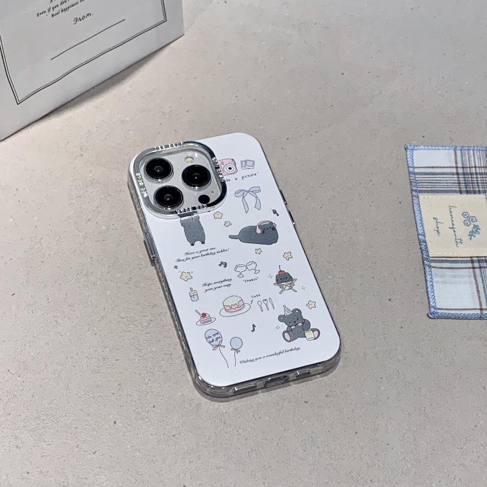 Ốp Điện Thoại Cứng Họa Tiết Chó Mèo Dễ Thương Cho iphone 11 12 12pro 12promax 13 13pro 13promax 14 14pro 14promax