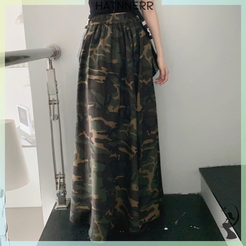 Chân Váy Lưng Cao Dáng Rộng Họa Tiết Rằn Ri Thời Trang Cho Nữ fhs