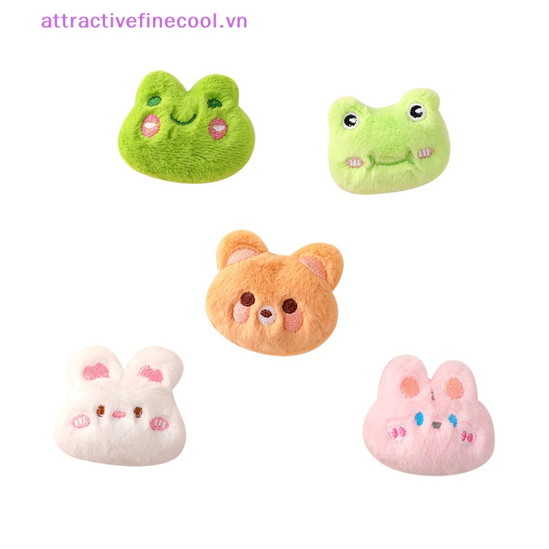 Acvn Phụ Kiện Ghim Cài Ba Lô / Đồ Trang Trí Hình Động Vật / Thỏ / Gấu Hoạt Hình Nhồi Bông Sáng