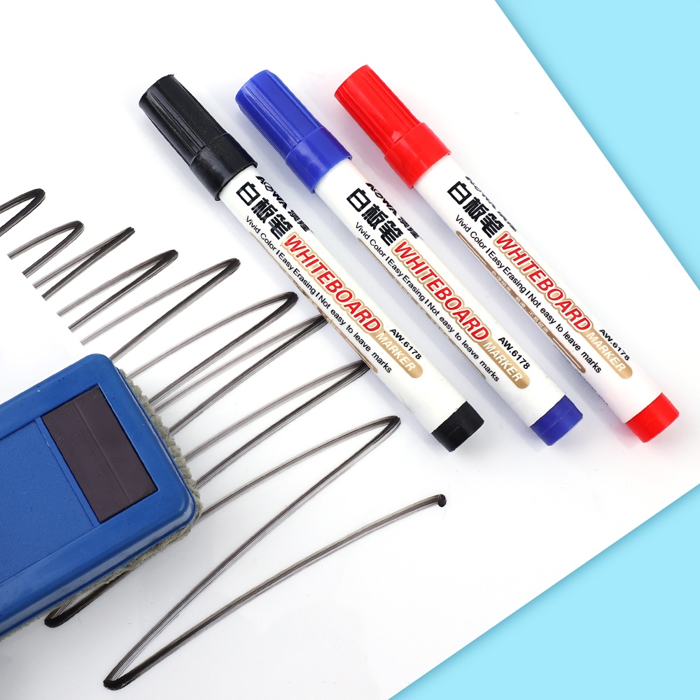 Bút Đánh Dấu Bảng Trắng / Bút Lông Viết Bảng Dạy Học / Giáo Viên Không Bụi Có Thể Xóa Được 3 Màu Đen / Đỏ / Xanh Dương