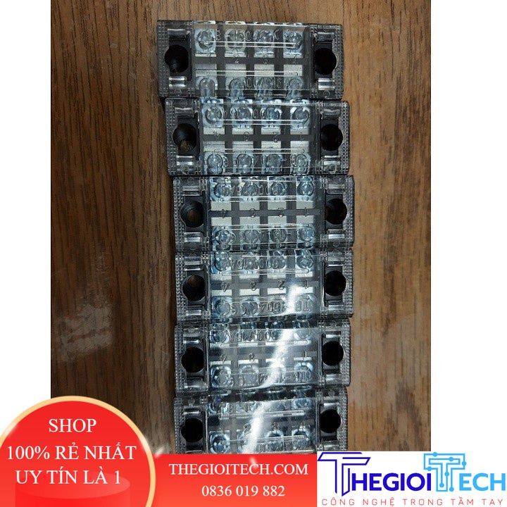 Cầu đấu 4 cực TB1504 domino 15A 4P