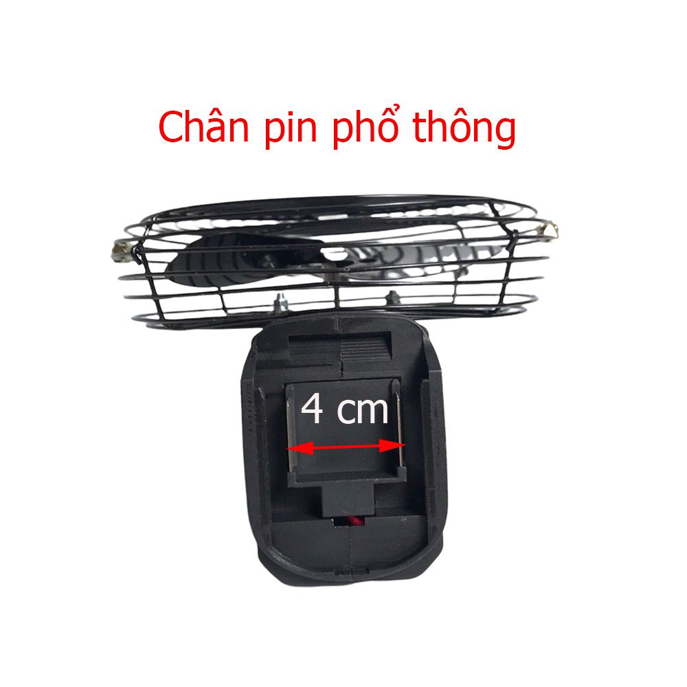 Thân quạt chạy pin Makita 8 inch, sài PIN THÔNG DỤNG - MODELL MỚI 2 TỘC ĐỘ GIÓ - CÓ CHẾ ĐỘ XOAY