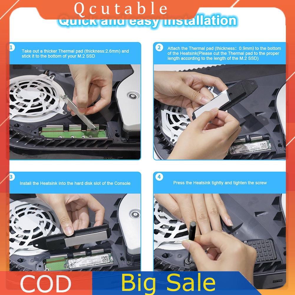 Quạt Tản Nhiệt m.2 nvme ssd Bằng Hợp Kim Nhôm Chuyên Dụng Cho Máy Chơi game ps5