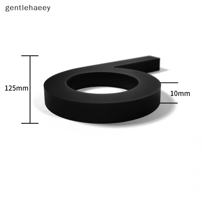 Biển Hiệu Gắn Cửa Ra Vào Hình Chữ Cái Và Số Lớn Phong Cách Hiện Đại #0Con Số Đen 5 Inch 125mm 125mm 125mm Trang Trí Nhà Cửa