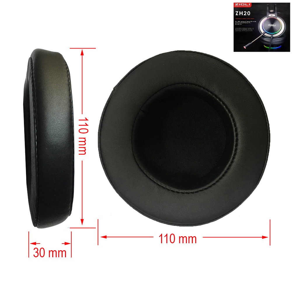 Ốp đệm tai nghe tròn dày 11cm - Đệm mút tai nghe tròn dày 11cm loại tốt