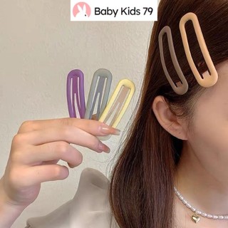 Kẹp tóc hình chữ nhật dễ thương phong cách hàn quốc, kẹp tóc mái cho bé đủ màu